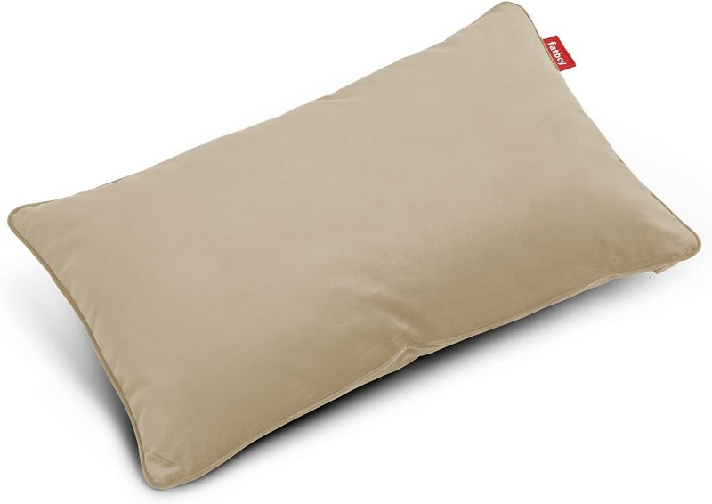 Fatboy King Throw Pillow | Velvet - Recycled | Pilling resistant | Hugh hefner approved | Removable cover | Designed for indoor use only | 66x40 cm - Velvet camel - Image 1